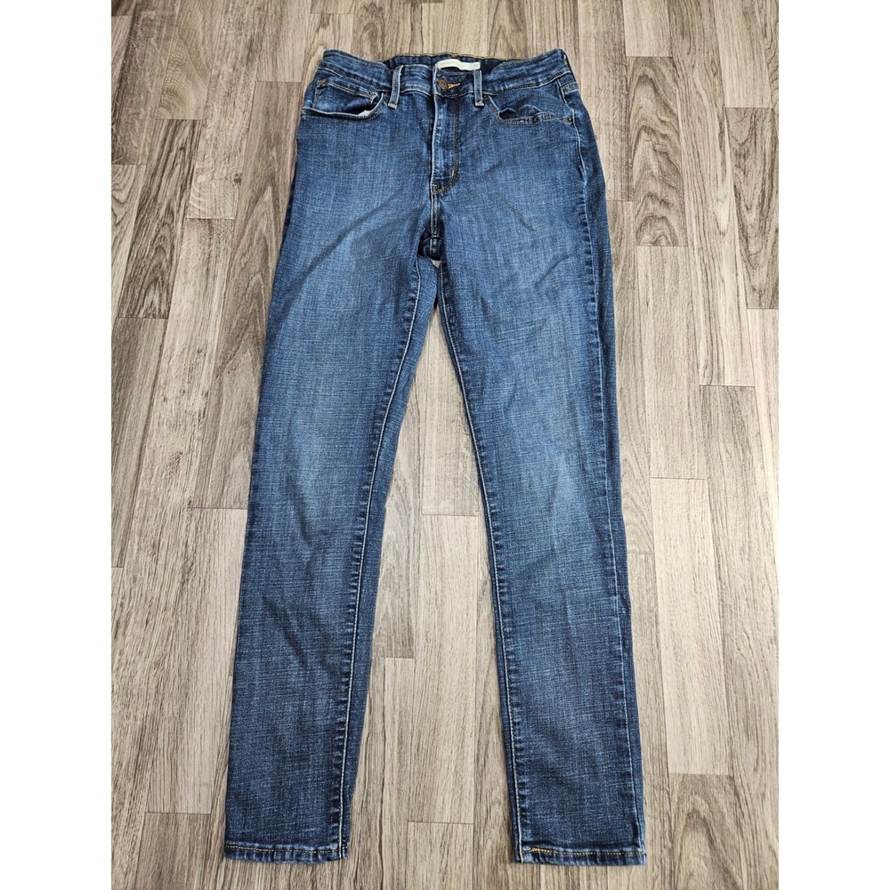 Levi's 721 High Rise Skinny Jeans Women 30 Blue Stretch Denim